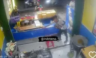 Viral! Penjual Martabak Jadi Korban Aksi Tiga Pemuda, Aksinya Terekaman CCTV