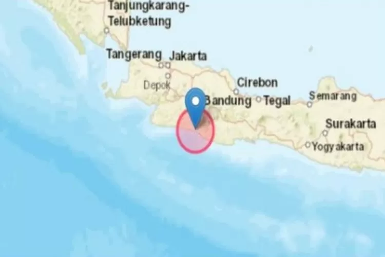 Peta gempa bumi Garut