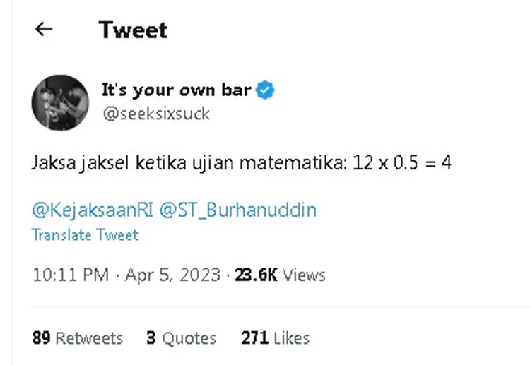 Ungkapan kecewa Jonathan Latumahina atas tuntutan jaksa terhadap AG melalui cuitan twitternya 