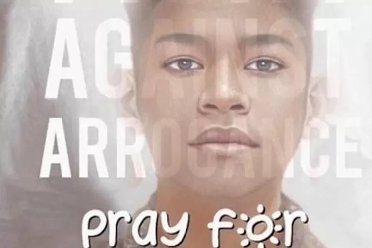 Poster dukungan kepada David untuk segera pulih. Orangtua David, Jonathan Latumahina menyebut kondisi anaknya semakin baik