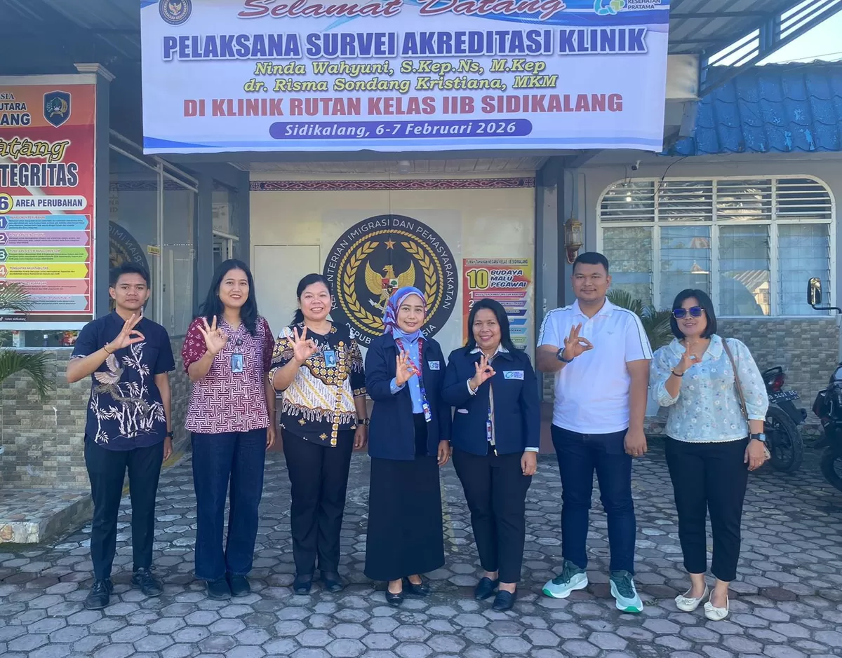 Petugas Rutan Sidikalang Bersama Tim Surveior KAKP