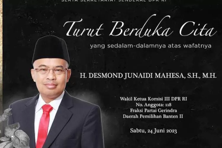 Desmond Junaidi Mahesa, Wakil Ketua Komisi III DPR RI./ Tangkapan layar DPR RI (JAKARTA INSIDER)