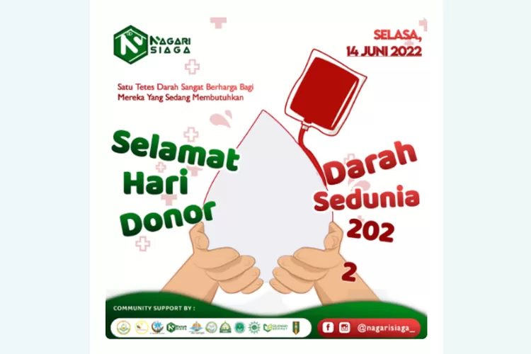 Gratis Twibbon Hari Donor Darah Sedunia Bingkai Foto Estetik Dan Unik Untuk Medsos Klik