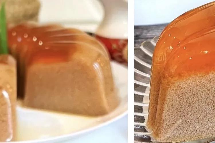 Resep Puding Lumut Gula Merah untuk takjil buka puasa (Instagram @ilmiyatusshofa)