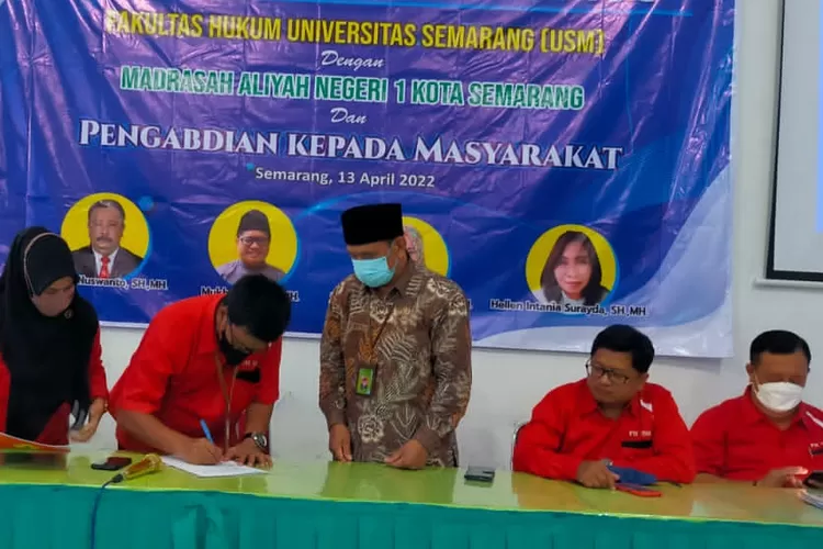 FH USM - MAN 1 Kota Semarang Jalin Kerja Sama Peningkatan Kualitas SDM