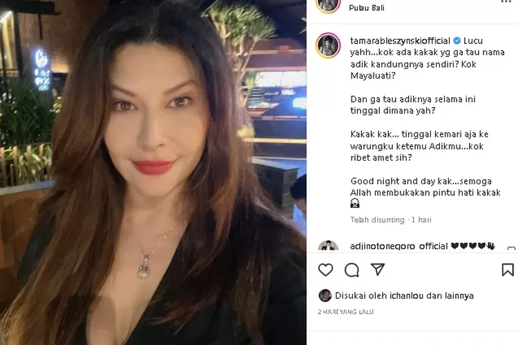 Tamara Bleszynski menertawakan kakak kandung yang menggugat dirinnya di PN Jakarta Selatan yang ternyata tak tahu alamat domisili