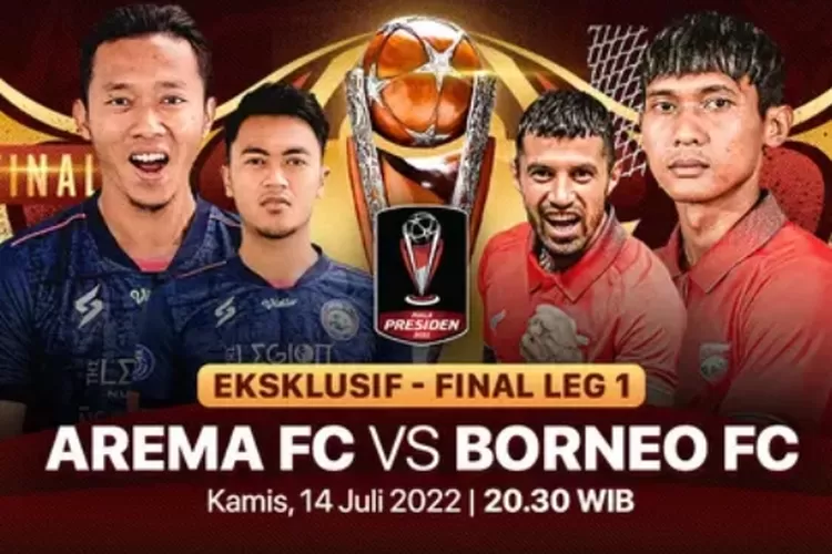 Link live streaming final Piala Presiden antara Arema FC vs Borneo FC (Tangkapan Layar/Vidio.com)