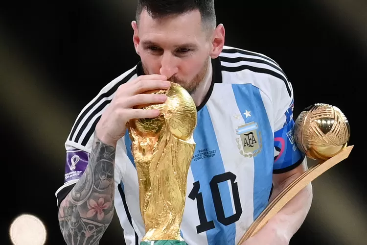 Barcelona beri ucapan selamat untuk Lionel Messi atas kemeangan Argentina dalam Piala Dunia 2022 (Twitter @FCbarcelona)