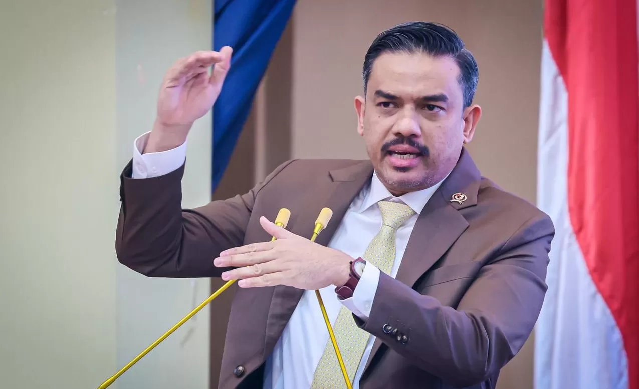 Menteri Maman saat menyampaikan orasi ilmiah pada Dies Natalis ke-60 Universitas Trisakti di Jakarta, Sabtu, 29 November 2025.  