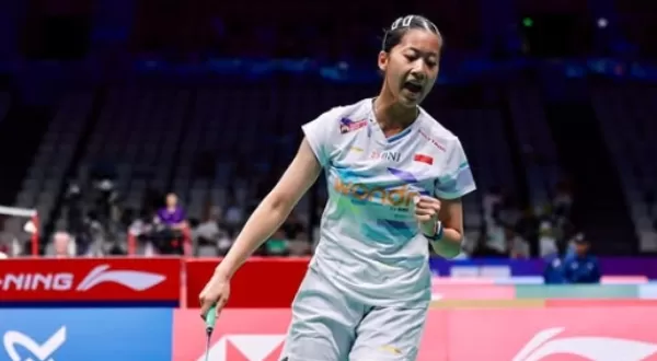 Putri Kusuma Wardani akan mengeluarkan kemampuan terbaiknya saat tim beregu Indonesia melawan Myanmar di perempatfinal SEA Games 2025.  (Foto: Instagram @badminton.ina)