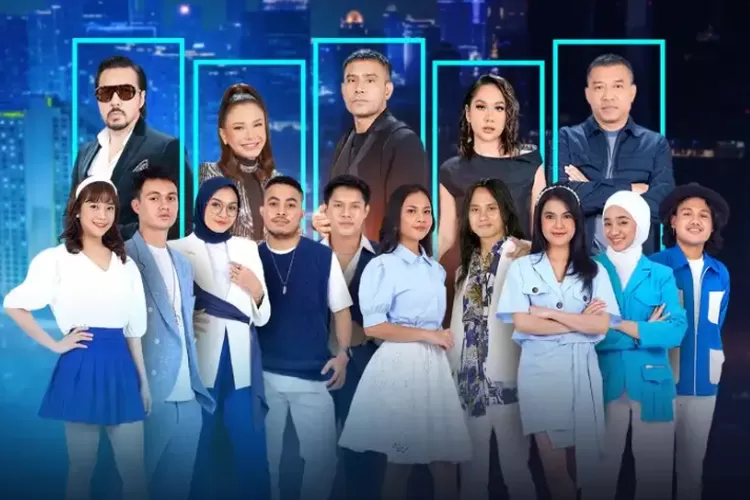Top 10 Indonesian Idol 2023 dan Kelima Juri Utama (Official Site: Tangkap Layar Home RCTI+ )