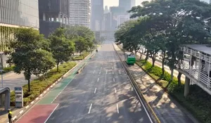 Jalan Sudirman-Bundaran HI dan Kawasan Semanggi Steril Pagi Ini, Ternyata Ini Penyebabnya