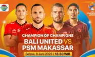 2 LINK Nonton Bali United vs PSM Makassar di Leg 1 Playoff Liga Champions Asia Via Live Streaming DISINI