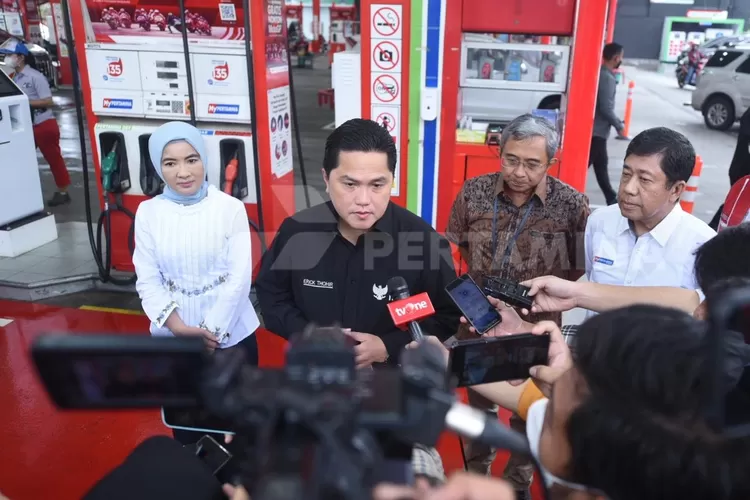 Jangan senang dulu Pertamax turun harga, cermati omongan Erick Thohir ini siap siap saja (Pertamina)