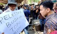 Gibran Rakabuming didemo ratusan massa yang tolak dinasti politik, ia pun langsung bergegas datangi pendemo