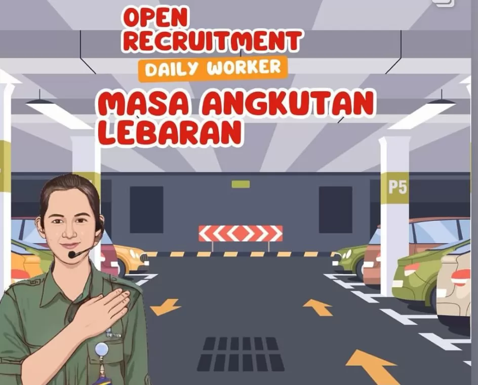 KAI Services buka peluang kerja untuk posisi Parking Excellence membantu mengarahkan kendaraan di area parkir eksklusif stasiun. (Foto: Instagram @rmu.career)