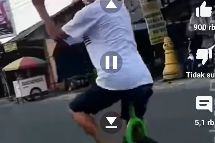 Aksei sepeda tanpa penyambung roda depan dan belakang. (layar tangkapan instagram)