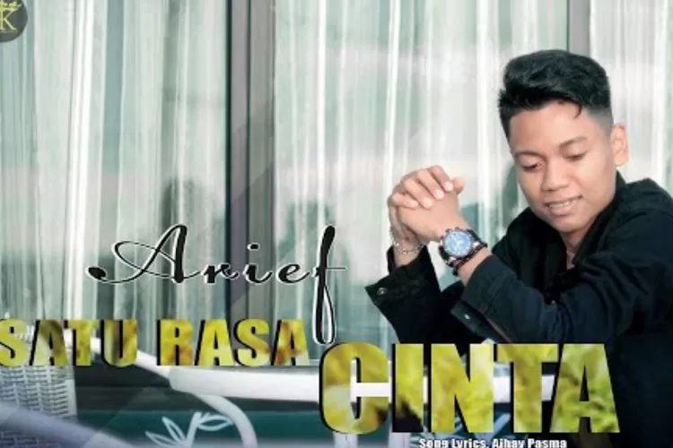 Lirik lagu 'Satu Rasa Cinta' yang dipopulerkan oleh Arief (Tangkapan layar YouTube Koko Record HD)