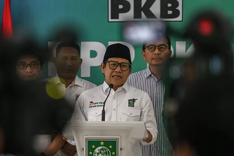 Ketua Umum PKB Muhaimin Iskandar di Kantor DPP PKB, Jakarta, Kamis (15/6/2023). (ANTARA FOTO/Fauzan)