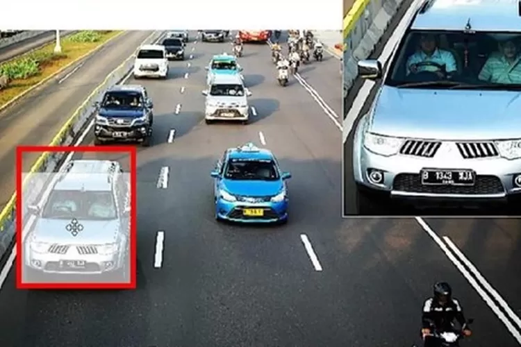 Hasil tangkapan kamera E Tilang Polri yang tersebar di berbagai penjur jalan protokol Jakarta 