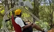 Wisata Sepeda Terbang Jogja Panjang 1 Km, Sensasi Melayang Seperti Burung