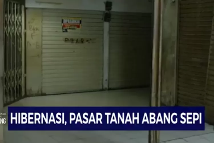 Pasar Tanah Abang Jakarta kini disebut digusur e commerce, pedagang sebut omzet sudah Rp0 (Tangkap layar Youtube Seputar iNews)