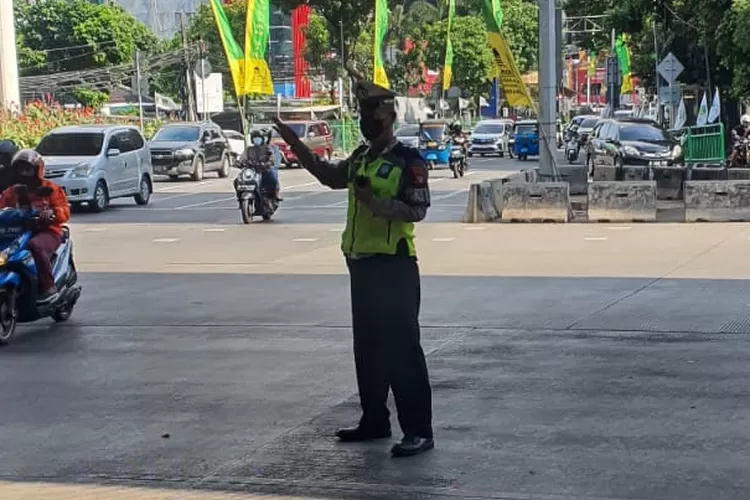 Kondisi Terkini Arus lalu Lintas di Traffic light Pancoran Arah Tebet (Twitter/TMCPoldaMtero)