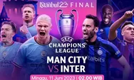 LIVE STREAMING Siaran Langsung Manchester City vs Inter Milan Final Liga Champions, Bukan di NobarTV Score808