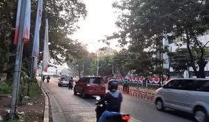 Begini Lalu Lintas di Kawasan Masjid Istiqlal Pagi Ini Setelah Tabligh Akbar Tadi Malam