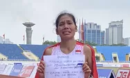 Pelari Indonesia Odekta Naibaho Raih Emas, Tangis Pecah di Arena SEA Games Vietnam