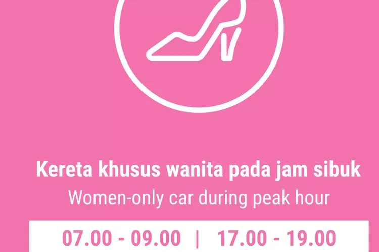 Jadwal Gerbong MRT Khusus Wanita (Twitter/mrtjakarta)