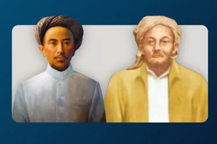 KH. Ahmad Dahlan dan KH. Hasyim Asyari. Inilah sejarah singkat Nahdlatul Ulama dan Muhammadiyah. (muhammadiyah.or.id)