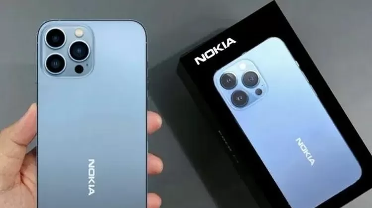 Desain Nokia Edge 2022 yang mirip dengan iPhone.