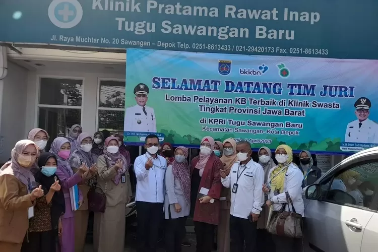 RECHECKING : Klinik Pratama Rawat Inap (KPRI) Tugu Sawangan Baru, di Jalan Raya Muchtar No20, Kelurahan Sawangan Baru, Kecamatan Sawangan, saat menjalani rechecking dari provinsi Jawa Barat, beberapa waktu lalu.&nbsp; (ISTIMEWA)
