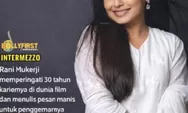 30 Tahun Berkarya, Rani Mukerji Tulis Pesan Haru tentang Cinta Pertamanya pada Sinema