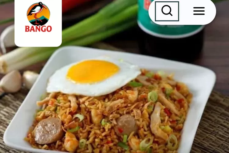 Resep nasi goreng  (Sumber foto: tangkap layar @bango.co.id)