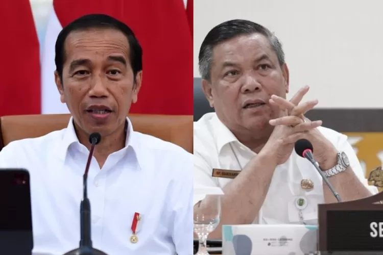 Wow Sekda Riau SF Hariyanto orangnya Jokowi benarkah?  (Kolase BPMI Setpres/Lukas dan riau.go.id)