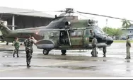 Helikopter TNI AU Jemput Kapolda Jambi Tanpa Mendarat