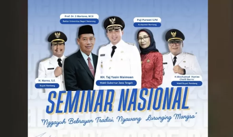 Wagub Jateng dan Rektor UNNES akan hadir di Seminar Nasional FABS ke-8 di Rembang, bahas peran budaya dalam pembangunan generasi.