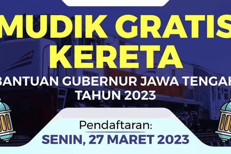 Link Daftar Mudik Gratis Jawa Tengah 2023, Bantuan Kereta Api Gubernur Untuk Warga Perantau Jabodetabek (Instagram/@ganjar_pranowo)